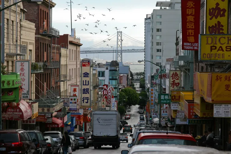 Chinatown: Grant Avenue & Waverly Place · archival location photograph