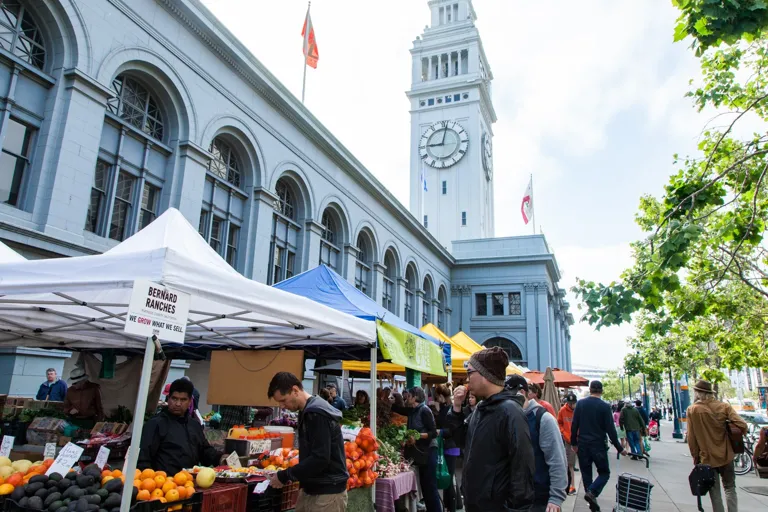 Ferry Plaza Farmers Market · archival organizer photograph