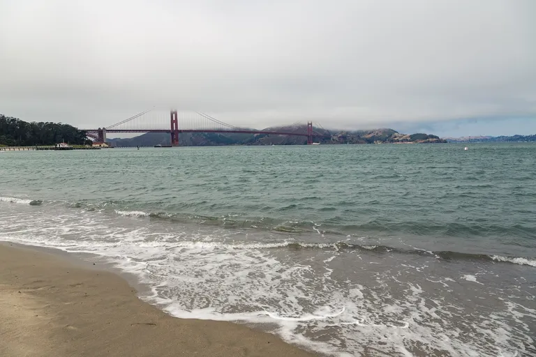 Golden Gate Bridge across the water from Crissy Field
