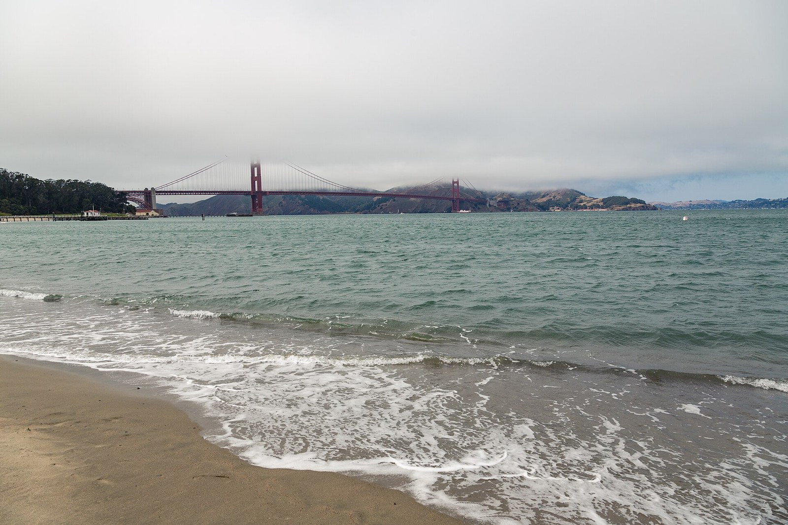 Golden Gate Bridge across the water from Crissy Field